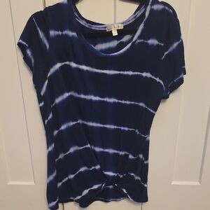 Nine Britton Blue Tie-Dye Women's Top